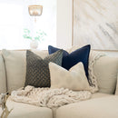 Arden Embroidered Pillow Cover | Natural | Lumbar