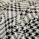 Chenille Houndstooth Sofa Throw Cover, Scratch Proof Cozy Throw Blankets for Couch
