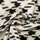 Chenille Houndstooth Sofa Throw Cover, Scratch Proof Cozy Throw Blankets for Couch