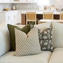 Tierra Block Printed Pillow Cover | Brown