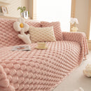 Thick Plush Faux Fur Couch Cover Blanket Warm Fuzzy Blanket Couch Protector for Winter