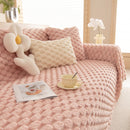 Thick Plush Faux Fur Couch Cover Blanket Warm Fuzzy Blanket Couch Protector for Winter
