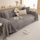 Thick Plush Faux Fur Couch Cover Blanket Warm Fuzzy Blanket Couch Protector for Winter