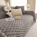 Thick Plush Faux Fur Couch Cover Blanket Warm Fuzzy Blanket Couch Protector for Winter