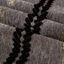 Boho Couch Throw Blanket with Textured Stripes, Sofa Cover for Living Room Decor
