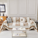 Reversible Ginkgo Leaf Furniture Slipcovers for Sofas Scratch Resistant Sectional Sofa Throw Covers
