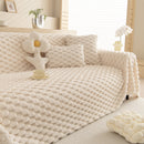 Thick Plush Faux Fur Couch Cover Blanket Warm Fuzzy Blanket Couch Protector for Winter