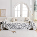 Soft Woven Leaf Couch Blanket, Pet-friendly Sectional Sofa Slipcover For Cats Dogs