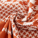 Chenille Houndstooth Couch Cover, Chaise Lounge Blanket Cover, Sectional Couch Scratch Protector