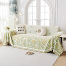 Soft Woven Leaf Couch Blanket, Pet-friendly Sectional Sofa Slipcover For Cats Dogs