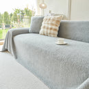 Thick Sherpa Fleece Sofa Protector Cover Stylish Durable Slipcovers for Couches and Chairs