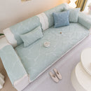 Sofa Cover for Leather & Fabric Couches, 3D Leaf Embossed Quilted Furniture Covers