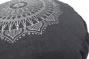 Zafu Meditation Cushion - Hemp Mandala Design
