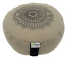 Zafu Meditation Cushion - Hemp Mandala Design
