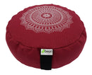 Zafu Meditation Cushion - Hemp Mandala Design