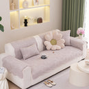 Sofa Cover for Leather & Fabric Couches, 3D Leaf Embossed Quilted Furniture Covers