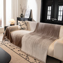 Modern Textured Sofa Cover Blanket, Tightly Woven Pet Sofa Throw for Sectional Couches