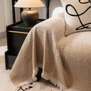 Modern Textured Sofa Cover Blanket, Tightly Woven Pet Sofa Throw for Sectional Couches