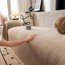 Modern Textured Sofa Cover Blanket, Tightly Woven Pet Sofa Throw for Sectional Couches