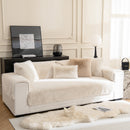 Faux Mink Velvet Luxury Fluffy Sofa Cushion, Winter Warm Thick Plush Non-slip Sofa Covers