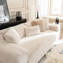 Faux Mink Velvet Luxury Fluffy Sofa Cushion, Winter Warm Thick Plush Non-slip Sofa Covers