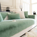 Faux Mink Velvet Luxury Fluffy Sofa Cushion, Winter Warm Thick Plush Non-slip Sofa Covers