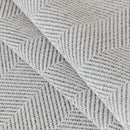 Boho Herringbone Sofa Throw Blanket with Pom Pom Tassels Stylish Furniture Slipcover