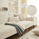 Luxurious Teddy Velvet Solid Sofa Towel - Non-Slip Waterproof Sofa Cover Furniture Protector and Pet Couch Cover