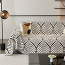 Maple Leaves Reversible Chenille Blanket Covers for Couch, Furniture Decoration Cover Sofa Slipcovers