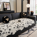 Floral Chenille Couch Cover, Non-Slip Sofa Slipcover Protector for Furniture