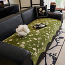 Floral Chenille Couch Cover, Non-Slip Sofa Slipcover Protector for Furniture