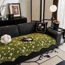 Floral Chenille Couch Cover, Non-Slip Sofa Slipcover Protector for Furniture