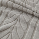 Plush Fleece Sofa Slipcover with 3D Wheat Pattern, Cozy High-Stretch Couch Cover