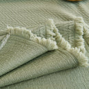 Waterproof Scratch Proof Herringbone Large Throw Blanket for Couch, Chenille Couch Cushion Covers for Pets