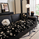 Floral Chenille Couch Cover, Non-Slip Sofa Slipcover Protector for Furniture