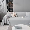 Waterproof Scratch Proof Herringbone Large Throw Blanket for Couch, Chenille Couch Cushion Covers for Pets