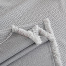 Waterproof Scratch Proof Herringbone Large Throw Blanket for Couch, Chenille Couch Cushion Covers for Pets