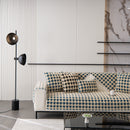 Winter Thickened Sherpa Fleece Houndstooth Sofa Cushion, Non-slip Sofa Cover with Plush