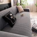 High Stretch Wheat Ear Embossed Textured Couch Slipcover, Water Repellent Sofa Cover