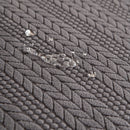 High Stretch Wheat Ear Embossed Textured Couch Slipcover, Water Repellent Sofa Cover