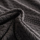 High Stretch Wheat Ear Embossed Textured Couch Slipcover, Water Repellent Sofa Cover