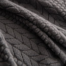 High Stretch Wheat Ear Embossed Textured Couch Slipcover, Water Repellent Sofa Cover