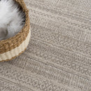Nate Beige Tribal High Pile Carpet