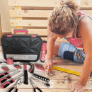 Essential 65-Piece Pink Tool Set with Socket Set and Most-Used Tools for Do it Yourself Repairs and Maintenance - DT0001P