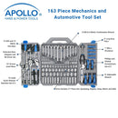 163 Piece Mechanics Tool Kit -- DT0002