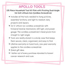 135 Piece Household Tool Kit Pink with Pivoting Dual-Angle 3.6 Volt Lithium-Ion Cordless Screwdriver - DT0773N1