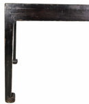 35" Tall Antique Black Lacquer Table