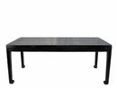 35" Tall Antique Black Lacquer Table