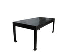 35" Tall Antique Black Lacquer Table