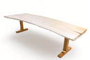 118" Inch White Living Dining Table